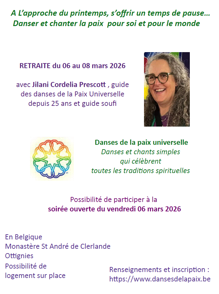 Retraite avec Jilani Cordelia Prescott @ Monastère Saint-André de Clerlande